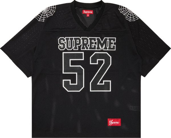 Supreme SS24 Spiderweb Football Jersey 'Black' – Royal Culture