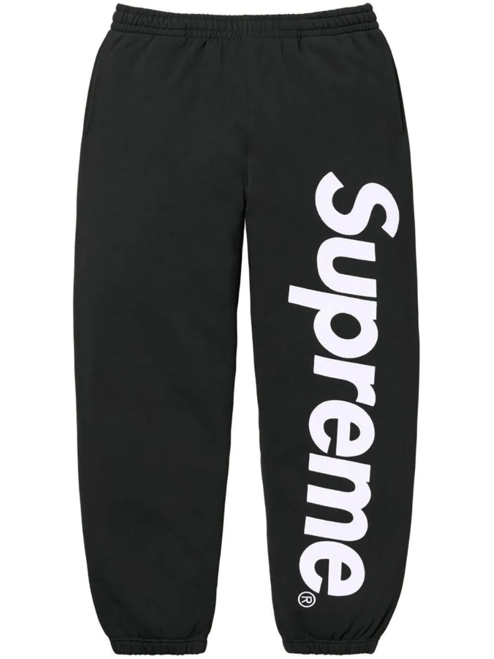 Supreme Satin Appliqué Sweatpants 'Black' S