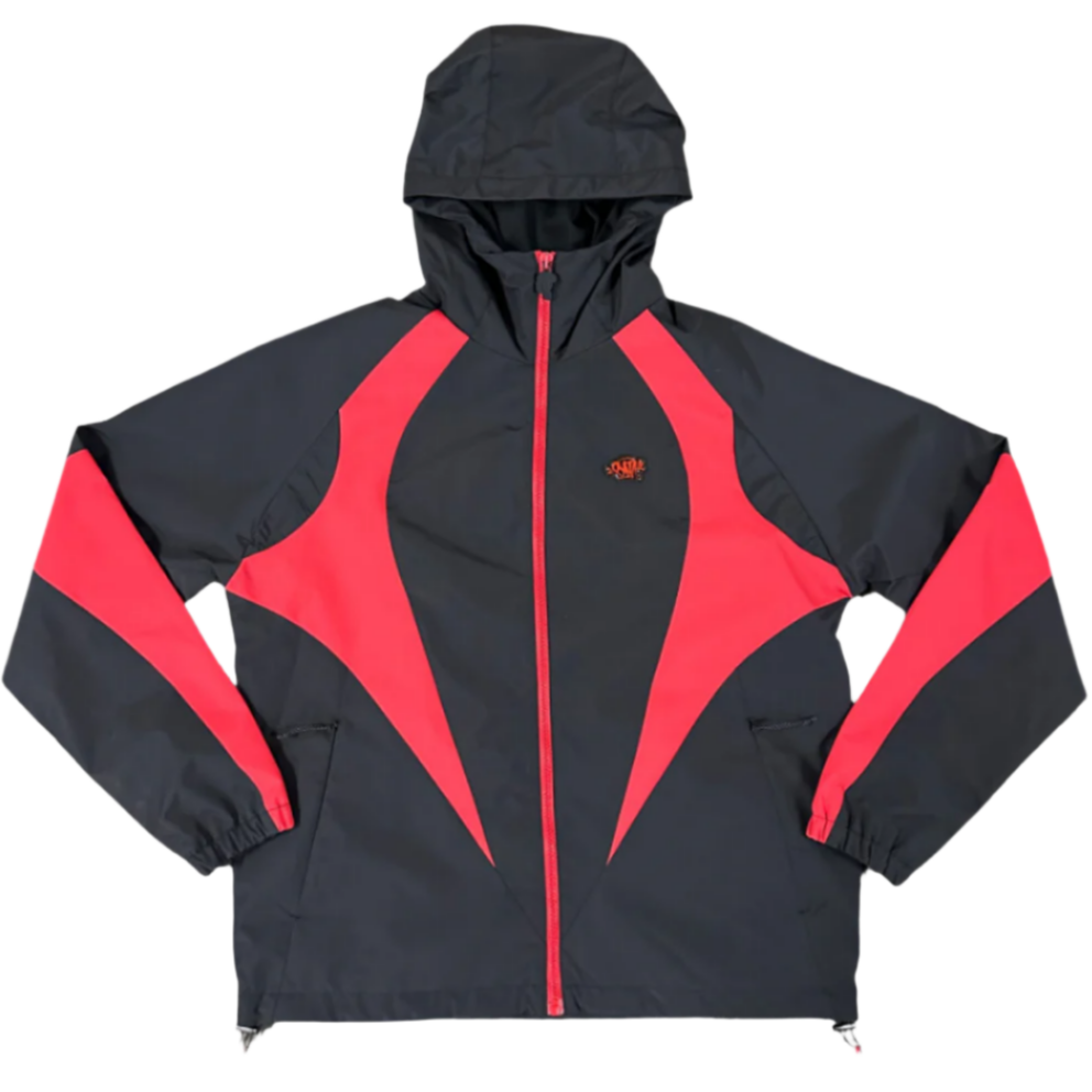 Syna Logo Vortex Woven Jacket - Black/Red – Royal Culture