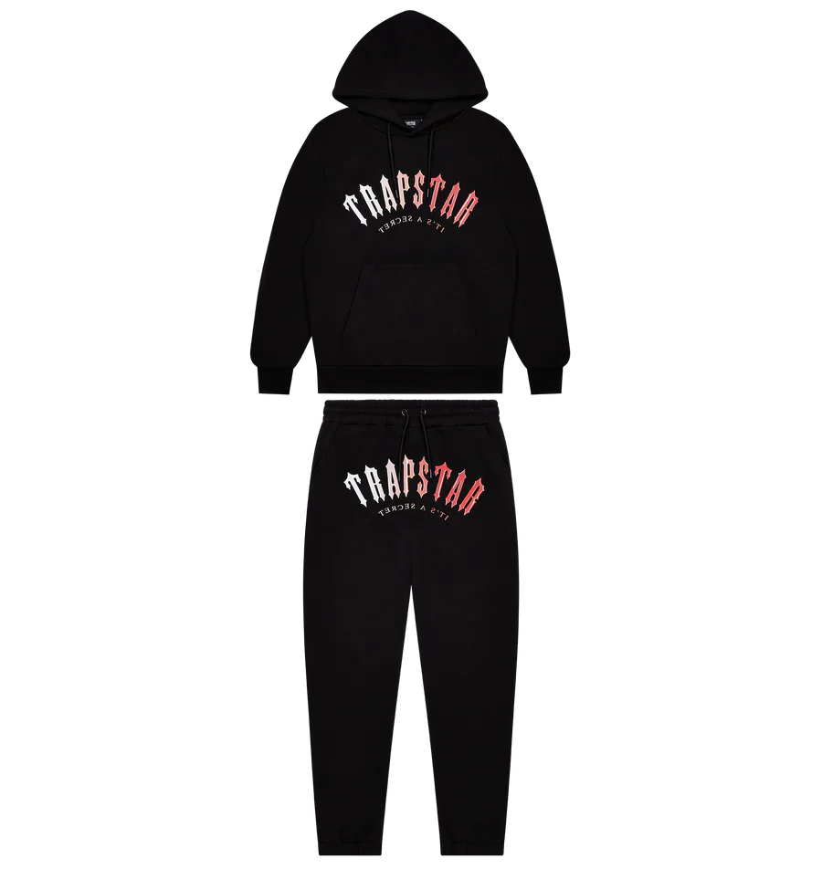Trapstar Tracksuit Black And Trapstar Hoodie Red TRAPSTAR IRONGATE