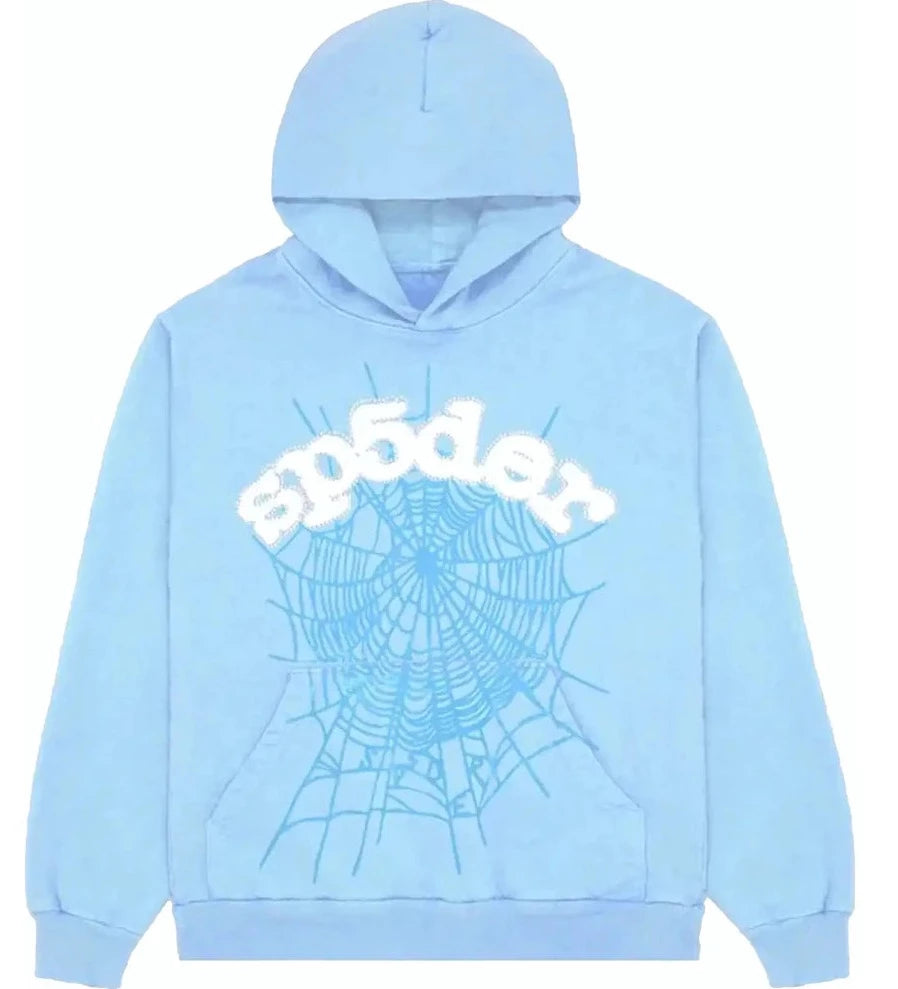 sp5der ライトブルー パーカー Sp5der Web Hoodie Sky Blue – Royal Culture