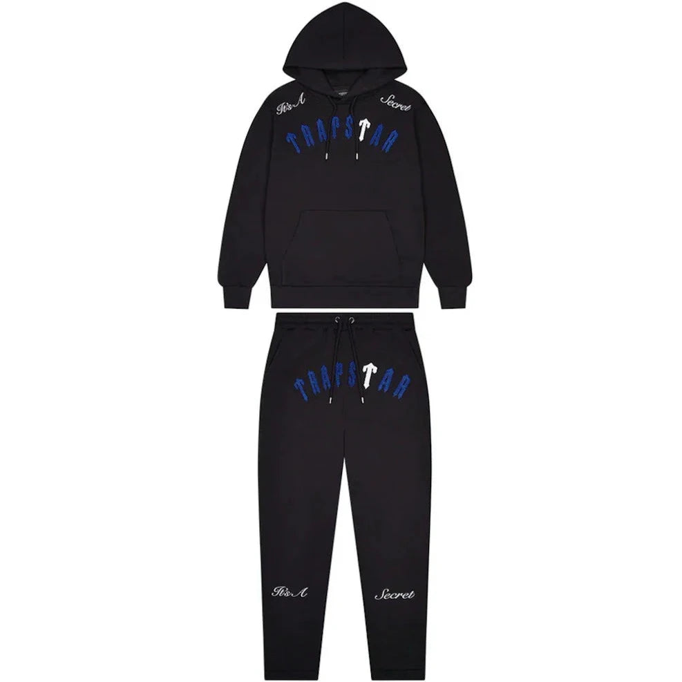 Trapstar Irongate Arch It's A Secret Tracksuit Black/White/Blue