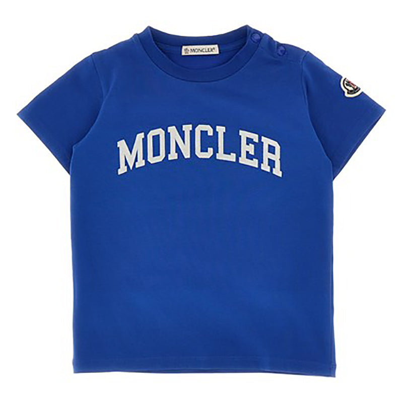 MONCLER ENFANT Flocked logo T-shirt