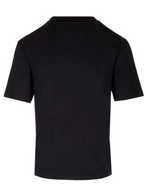 PALM ANGELS Black t-shirt with monogram
