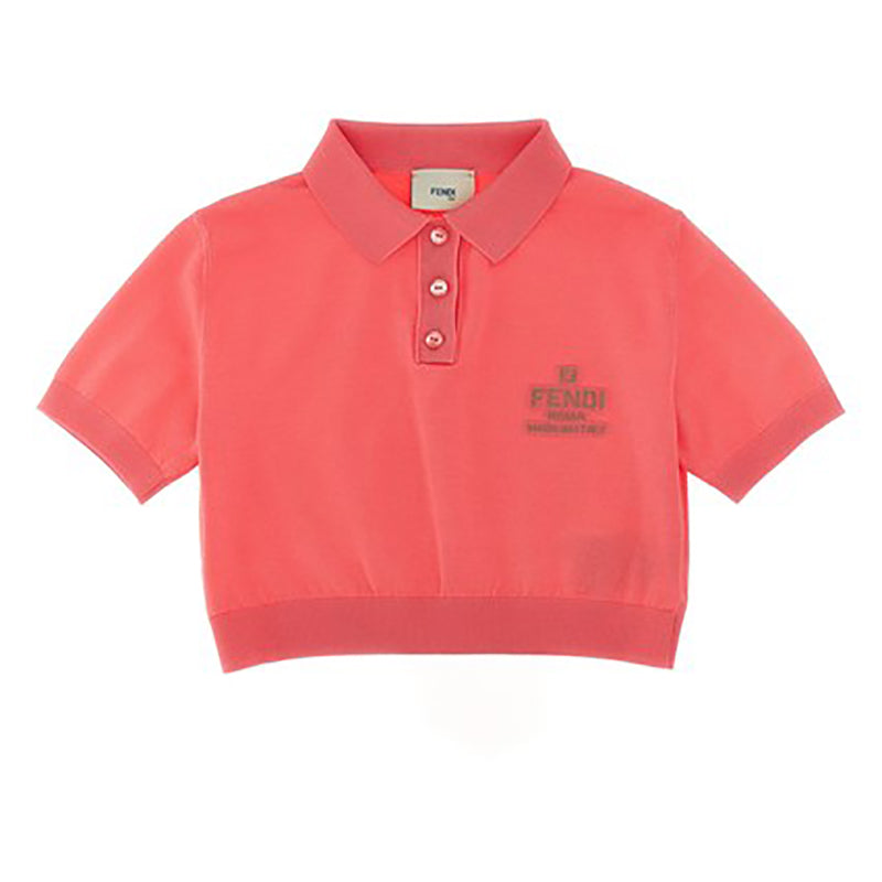 FENDI KIDS Logo Polo Shirt