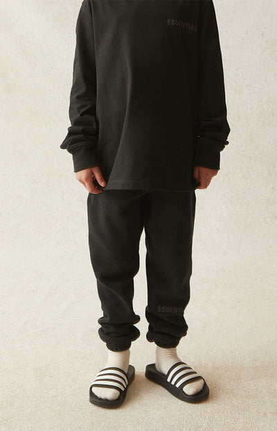 FEAR OF GOD ESSENTIALS SWEATPANTS SS21 BLACK KIDS/JR