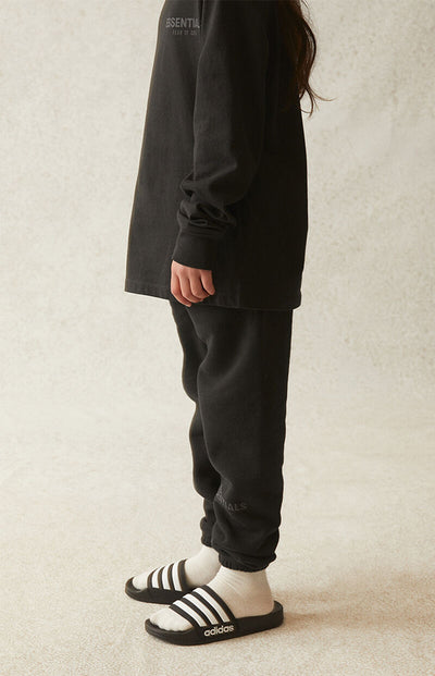 FEAR OF GOD ESSENTIALS SWEATPANTS SS21 BLACK KIDS/JR