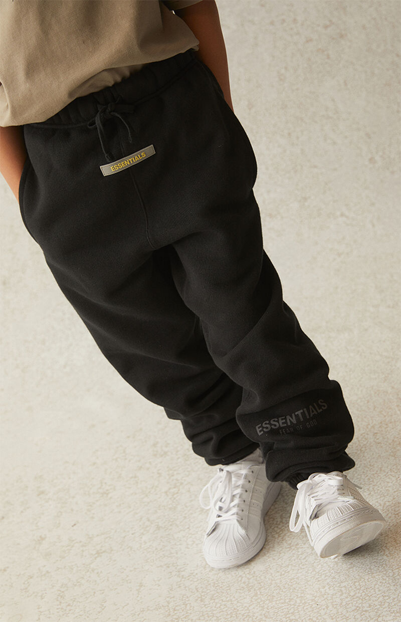 FEAR OF GOD ESSENTIALS SWEATPANTS SS21 BLACK KIDS/JR