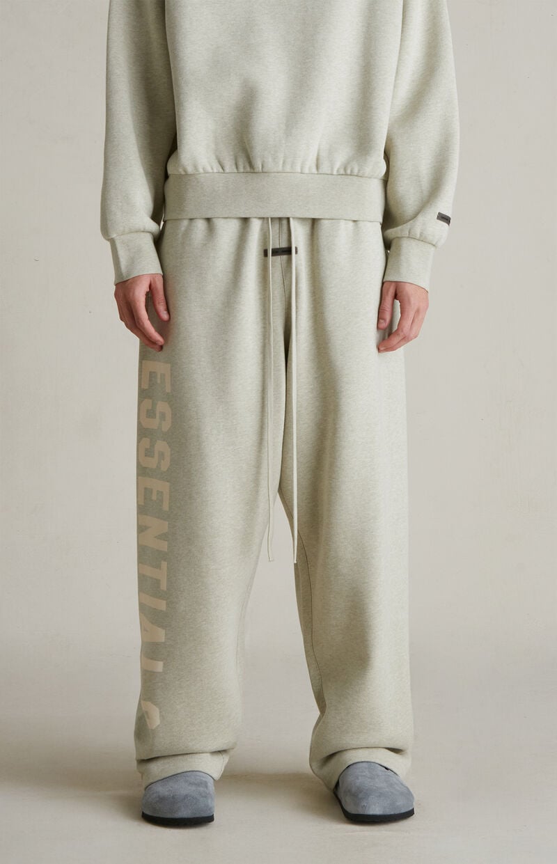 Fear of God Essentials Super Soft Lounge Fleece Sweatpants - Stone Heather