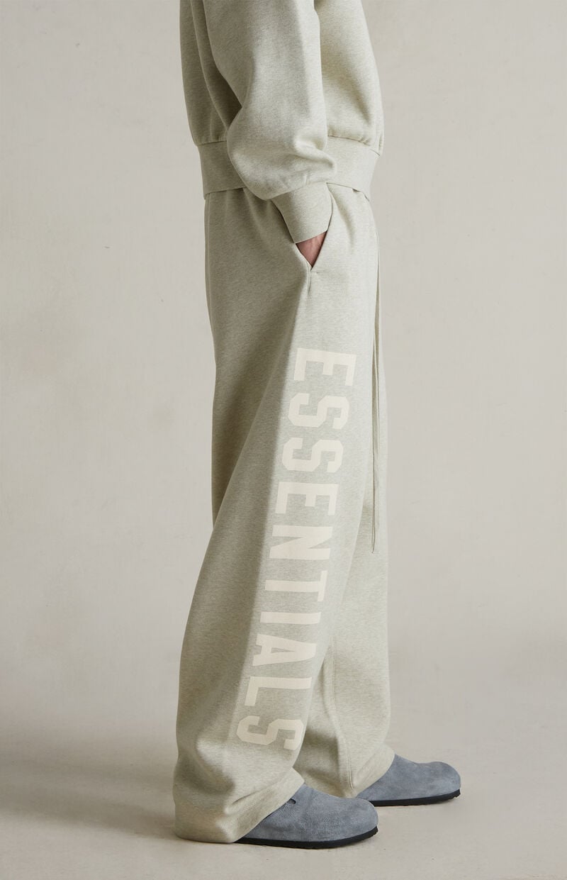 Fear of God Essentials Super Soft Lounge Fleece Sweatpants - Stone Heather