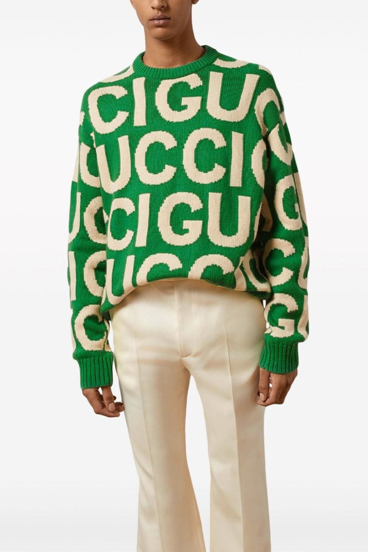 GUCCI Logo sweater green