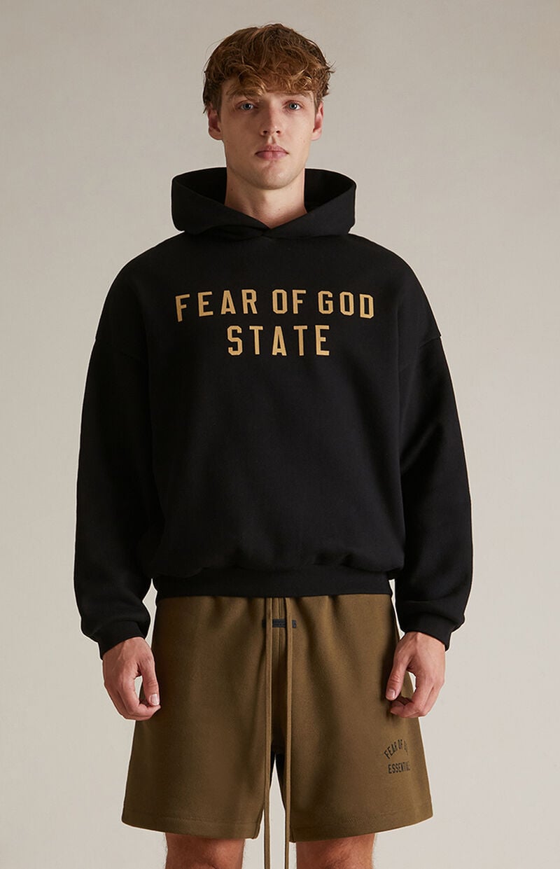 Fear Of God Essentials State Hoodie Black FW24