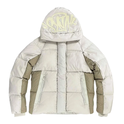 Syna World Logo Puffer Jacket - Cream