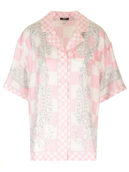 Versace Silk blend shirt pink