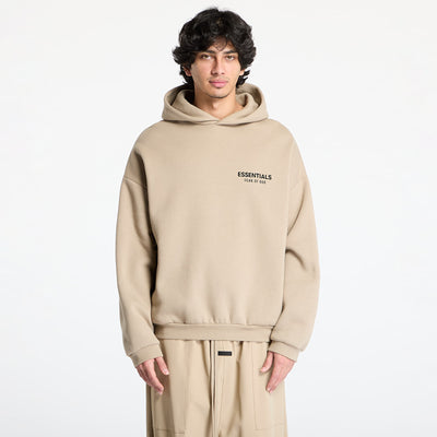 FEAR OF GOD ESSENTIALS Logo Over The Head Hoodie SS25 Desert Sand