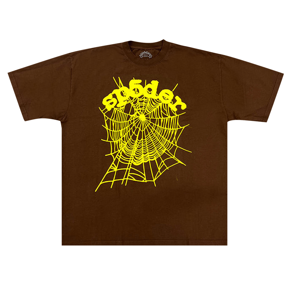 Sp5der OG Web Tee Brown