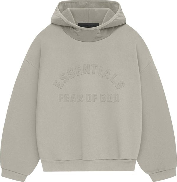 FEAR OF GOD Essentials nylon fleece hoodie seal/seal (SS24)