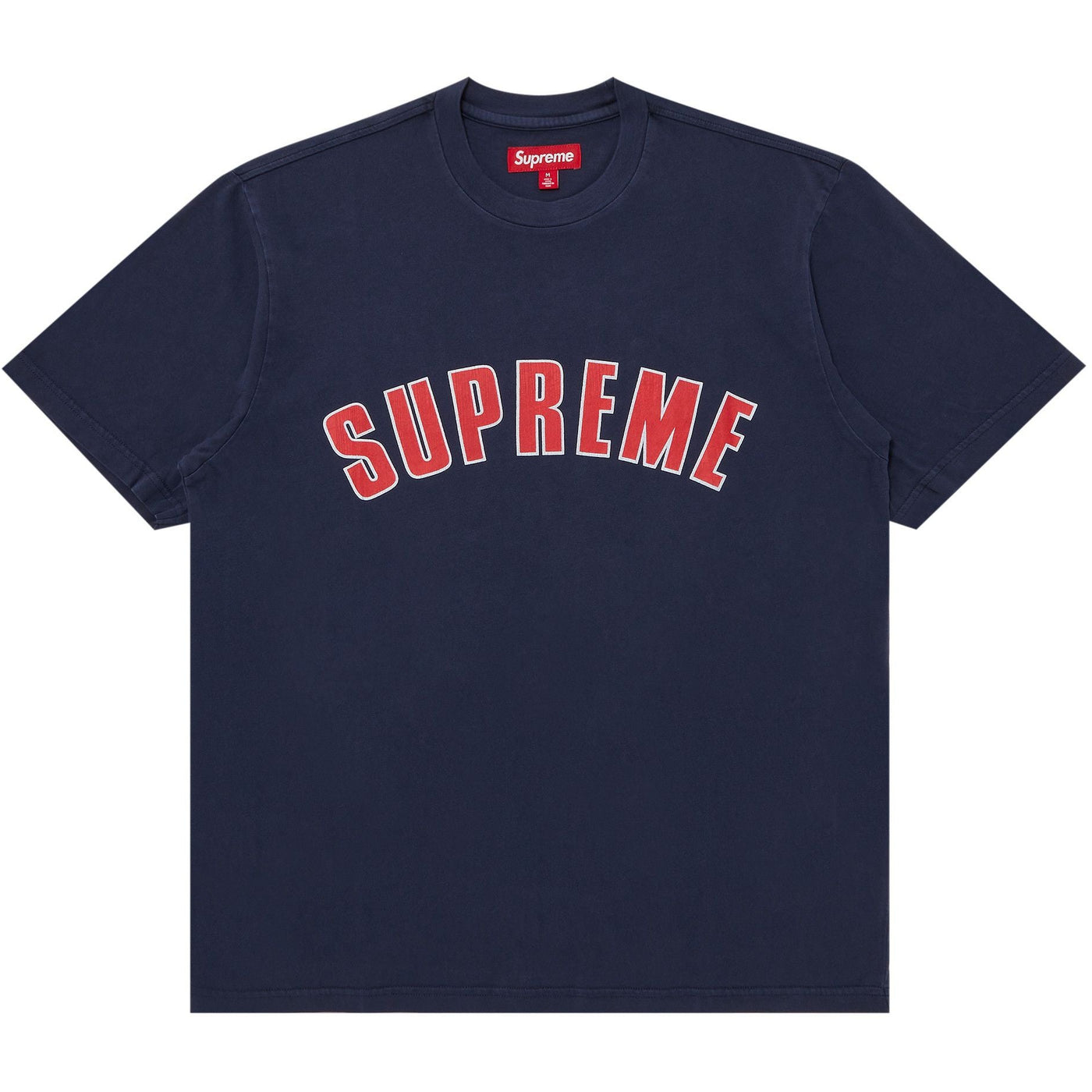 Supreme Cracked Arc Short Sleeve Top Navy