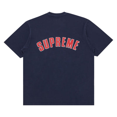 Supreme Cracked Arc Short Sleeve Top Navy