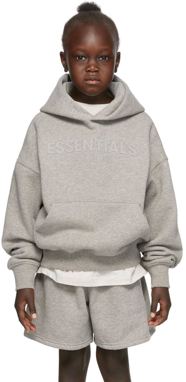 FEAR OF GOD ESSENTIALS HOODIE OATMEAL HEATHER KIDS JR Royal Culture