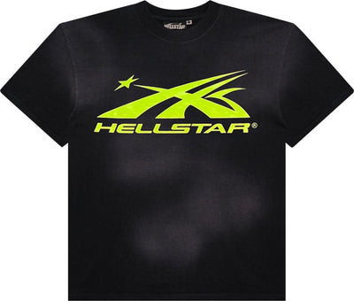 Hellstar Sports Core Gel Logo T-Shirt 'Black/Light Green'