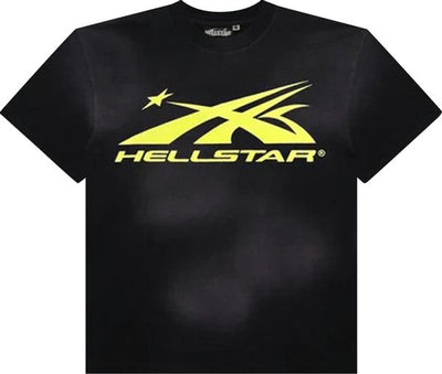 Hellstar Sports Core Gel Logo T-Shirt 'Black/Yellow