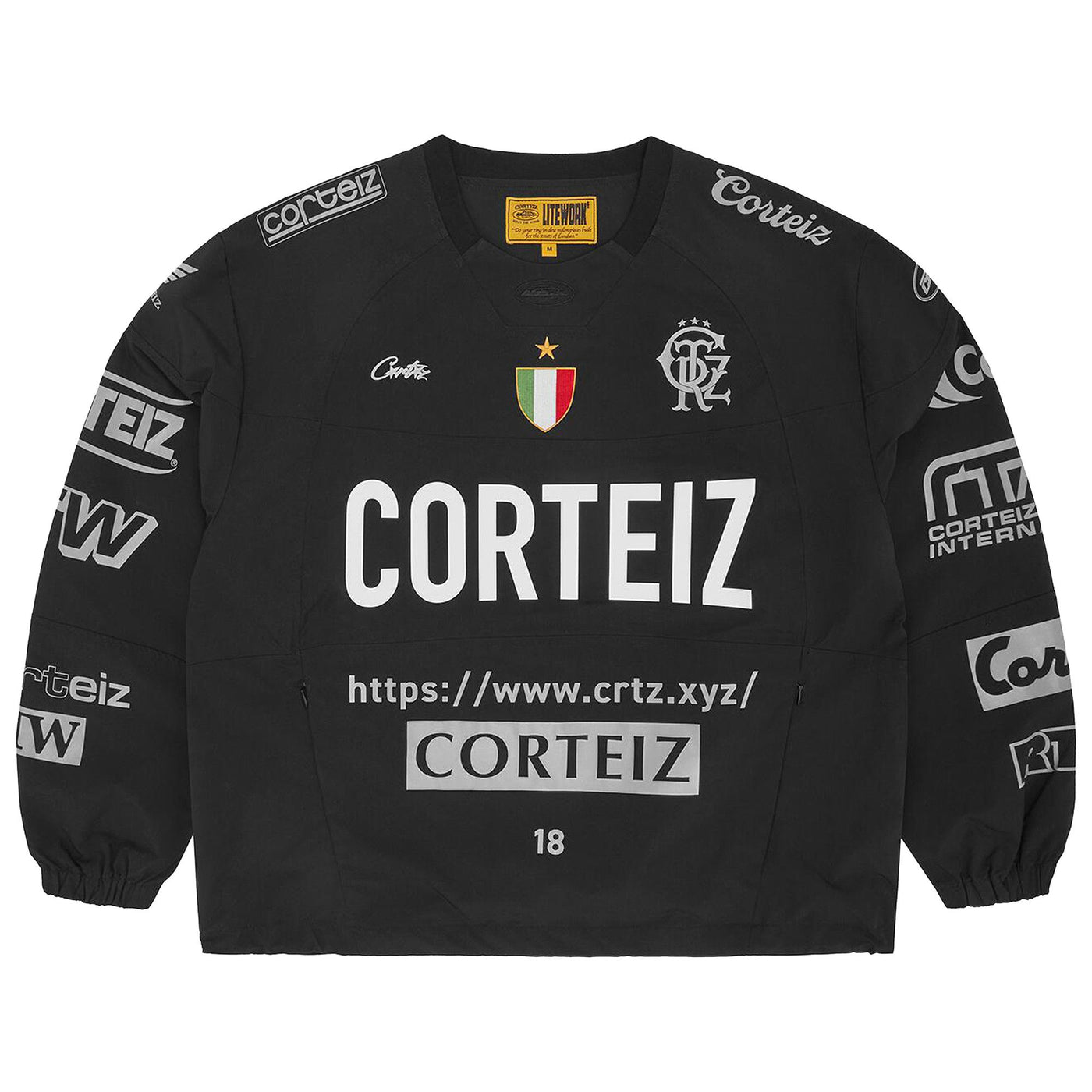 Corteiz Sponsors Training Pullover Black