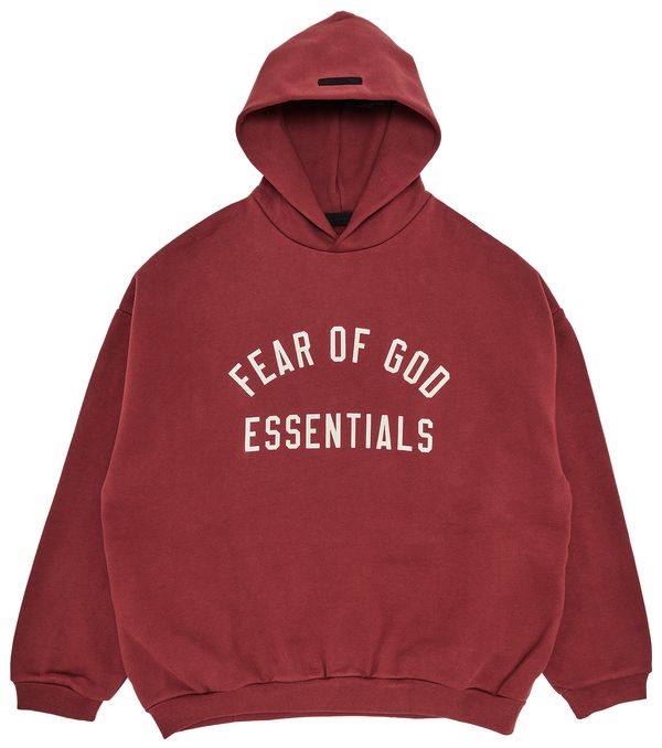 Fear of God Essentials Crimson Fleece Hoodie FW24