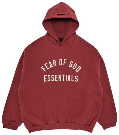 Fear of God Essentials Crimson Fleece Hoodie FW24