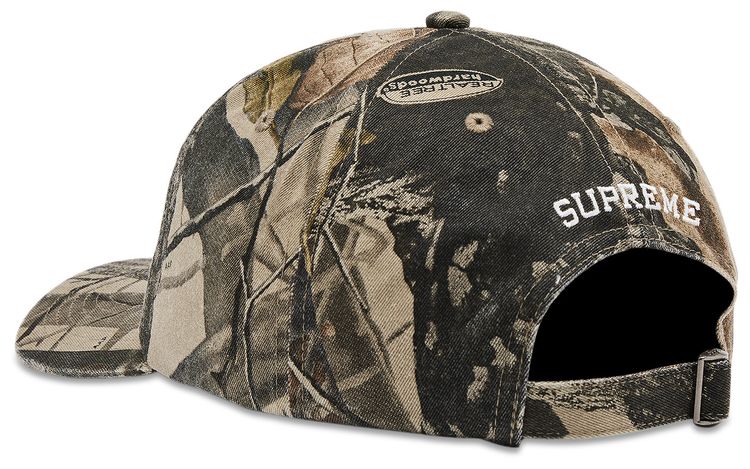 Supreme License Plate 6-Panel Realtree Hardwoods Camo Adjustable