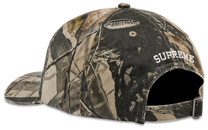 Supreme License Plate 6-Panel Realtree Hardwoods Camo Adjustable