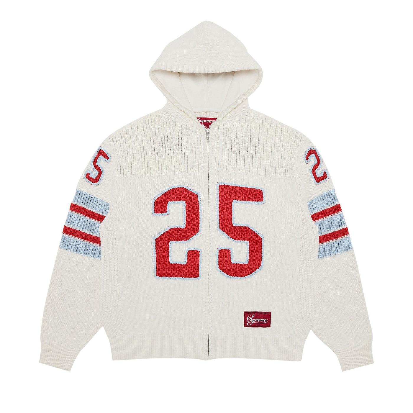 Supreme Sport Zip-Up Hooded Sweater White - Spring/Summer 2025 Collection
