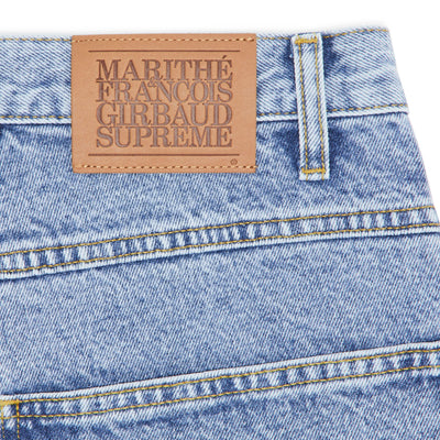 Supreme X Martithe Francois Girbaud X-Seam Baggy Denim Short Washed Indigo