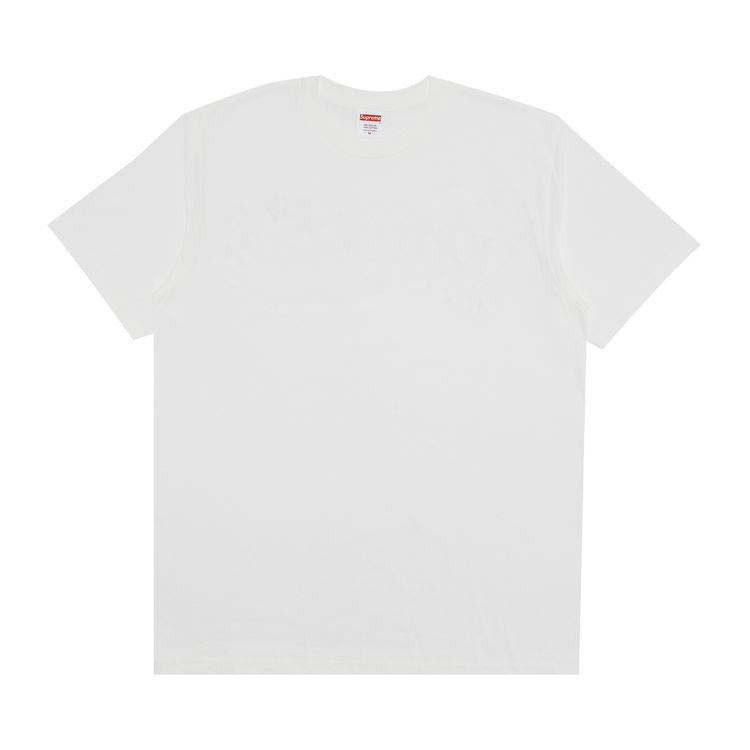 Supreme White Tape Logo T-Shirt: Iconic Streetwear Essential with Unique Graphic
