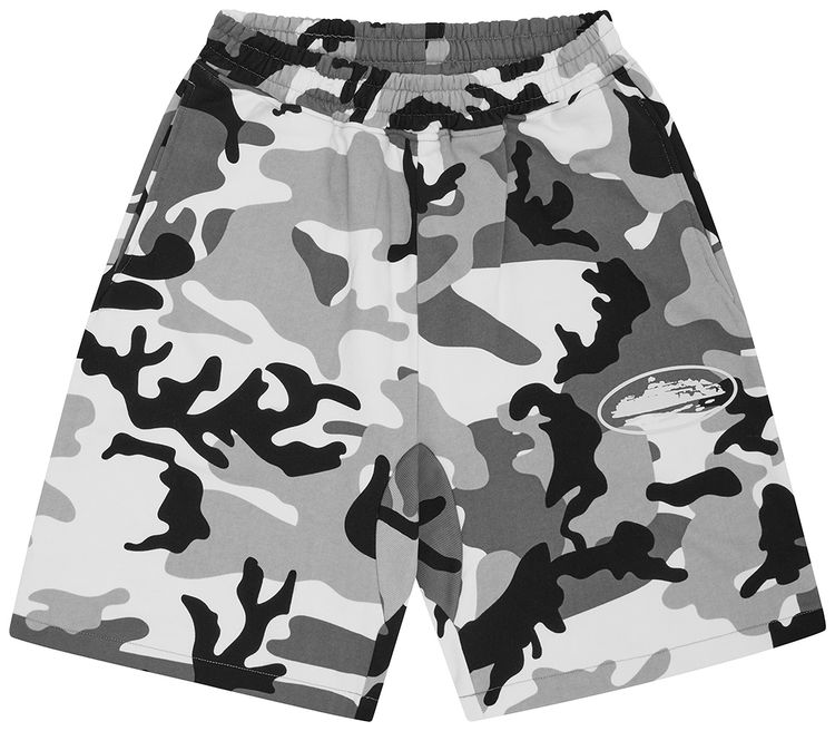 Corteiz Island Arctic Camo Puff Print Sweatshorts: Premium Streetwear Comfort