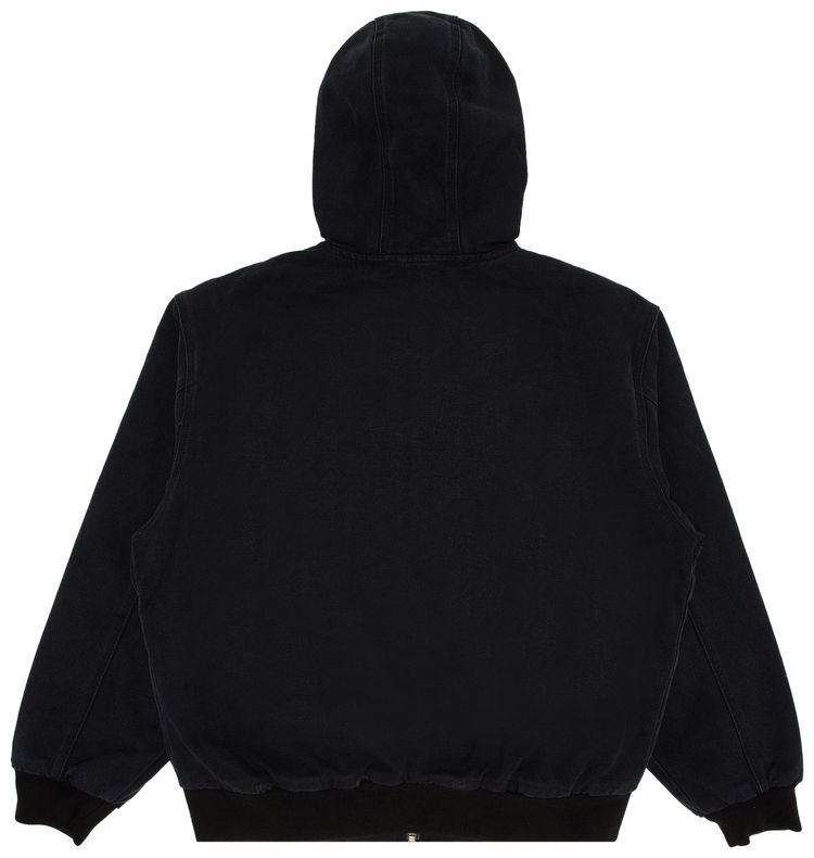 Supreme Black Reflective Arc Hooded Work Jacket – Essential Winter Style