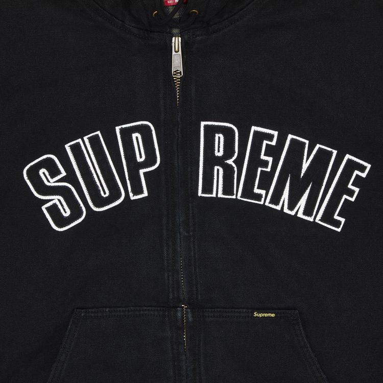 【Supreme】Reflective Arc Hooded Jacket 黒 Supreme】Reflective Arc Hooded Work Jacket Black - 25FW