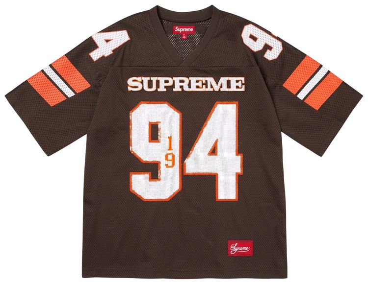 【新品】Supreme Sequin Football Jersey Mサイズ Supreme Sequin Football Jersey Brown – Royal Culture