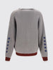 Off-White V-Neck Merino Wool Cardigan