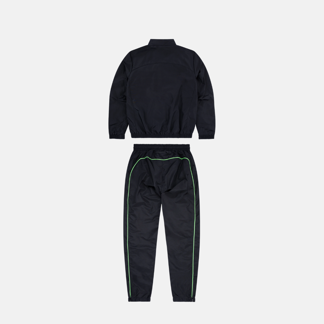 Syna Shell Syna Logo Shell Tracksuit black/neon green – Royal Culture