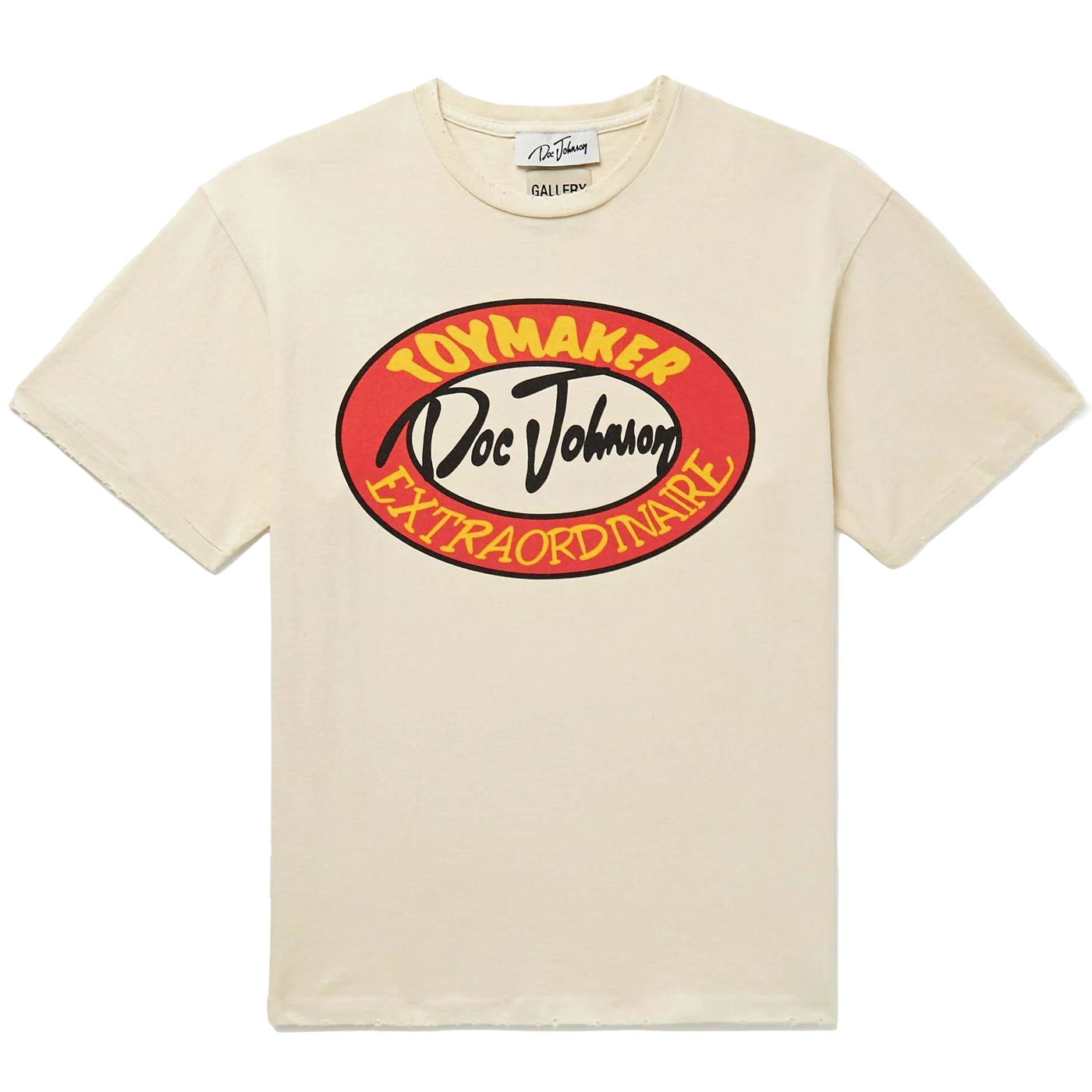 GALLERY DEPT. Distressed Logo-Print Glittered Cotton-Jersey T-Shirt