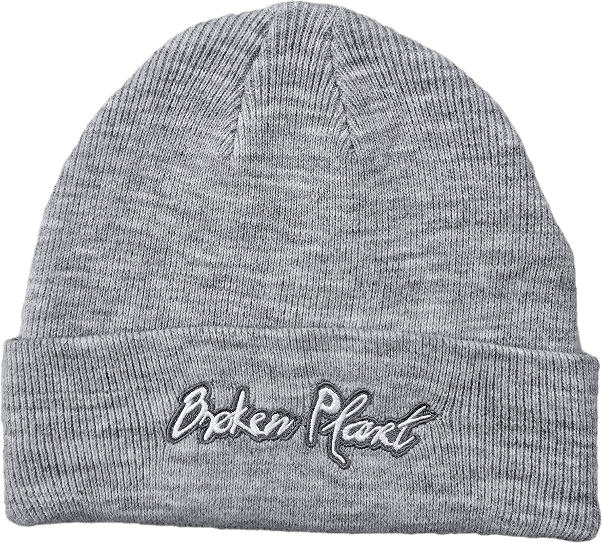 Broken Planet Grey Beanie – Soft Knit Streetwear Hat