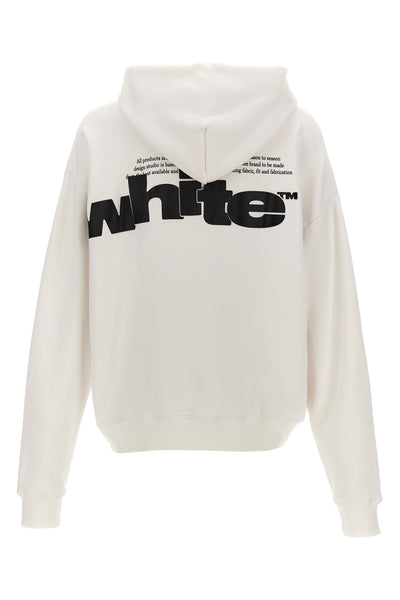 Off-white 'shared logo skate' hoodie white