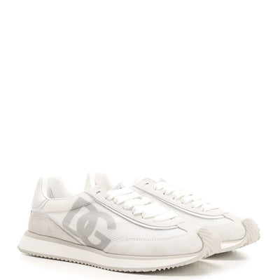 Dolce & Gabbana Women's DG Cushion Mesh Sneakers with Fire Logo