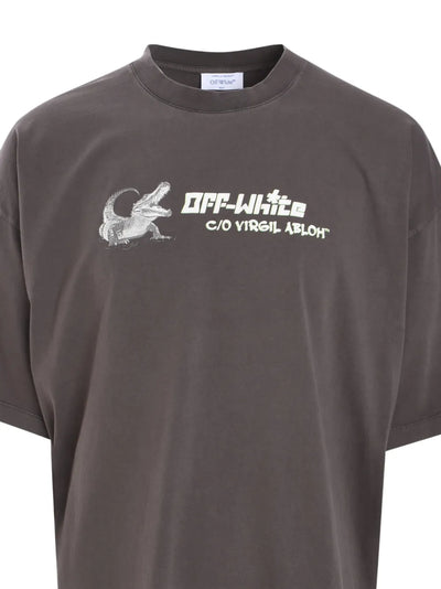Off-White Brown Croco T-Shirt