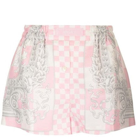 Versace Silk duchesse shorts pink