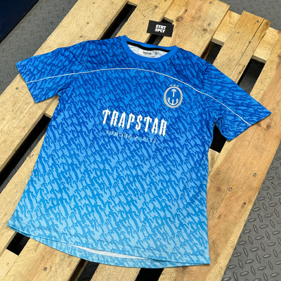 Trapstar Blue Gradient Football Jersey – Premium Polyester Sportswear