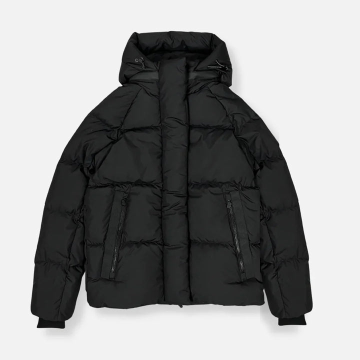 Syna World Logo Puffer Jacket - Blackout – Royal Culture
