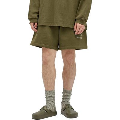 Fear of God Essentials Fleece Soccer Short Military