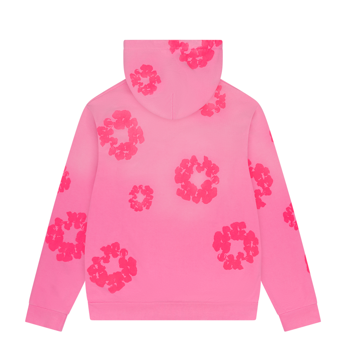 DENIM TEARS Premium Pink Mono Cotton Wreath Hoodie